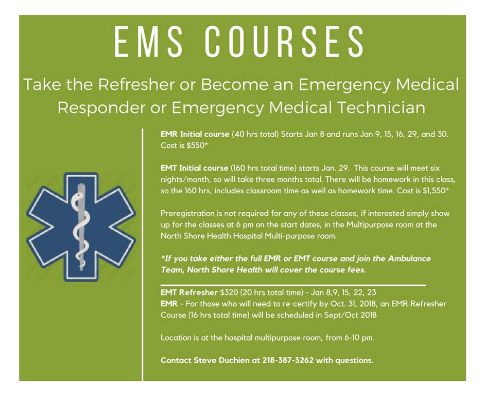 EMS Courses coming soon. | Boreal Community Media