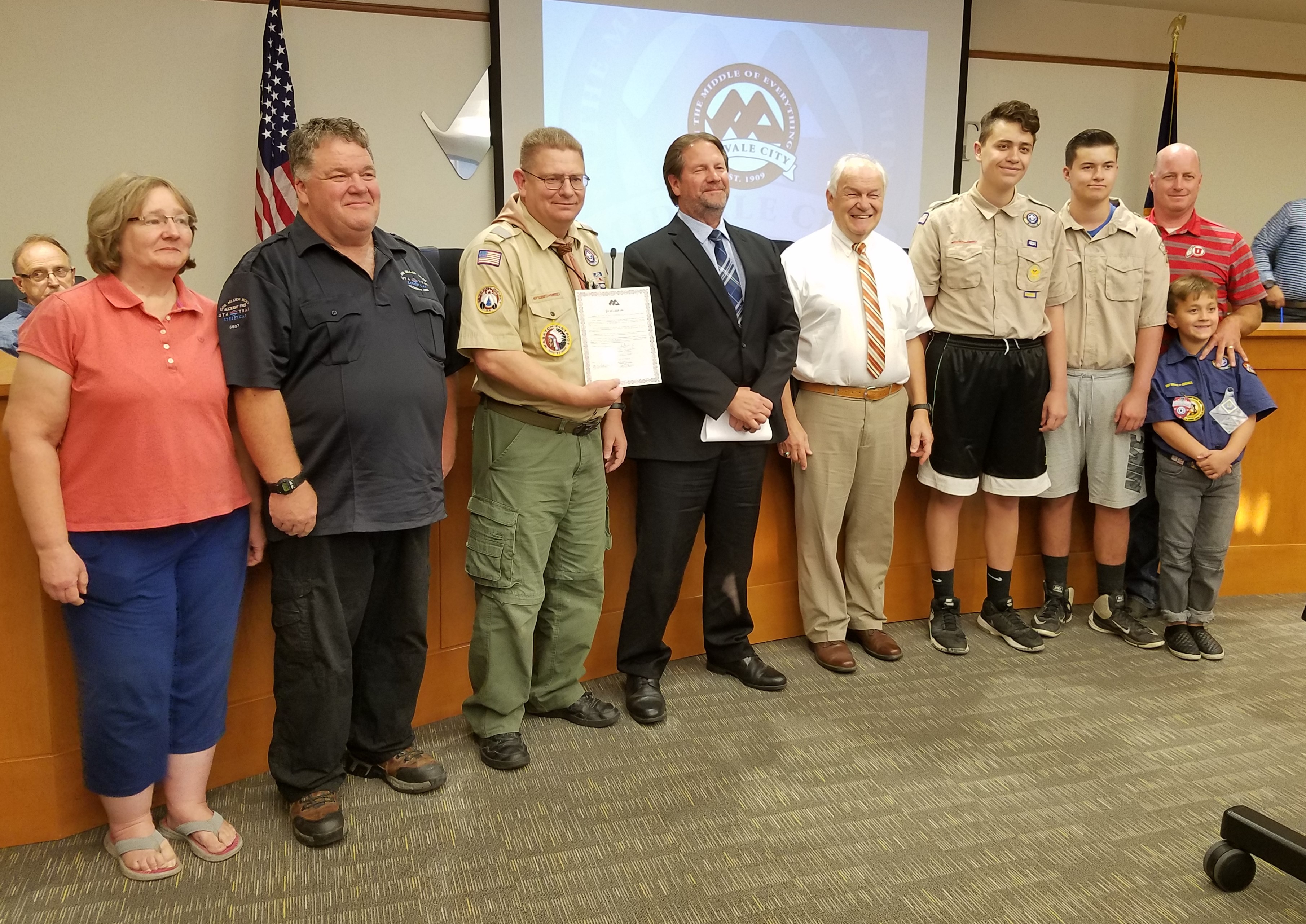 100th anniversary of the Boy Scouts recognized by Midvale mayor and ...