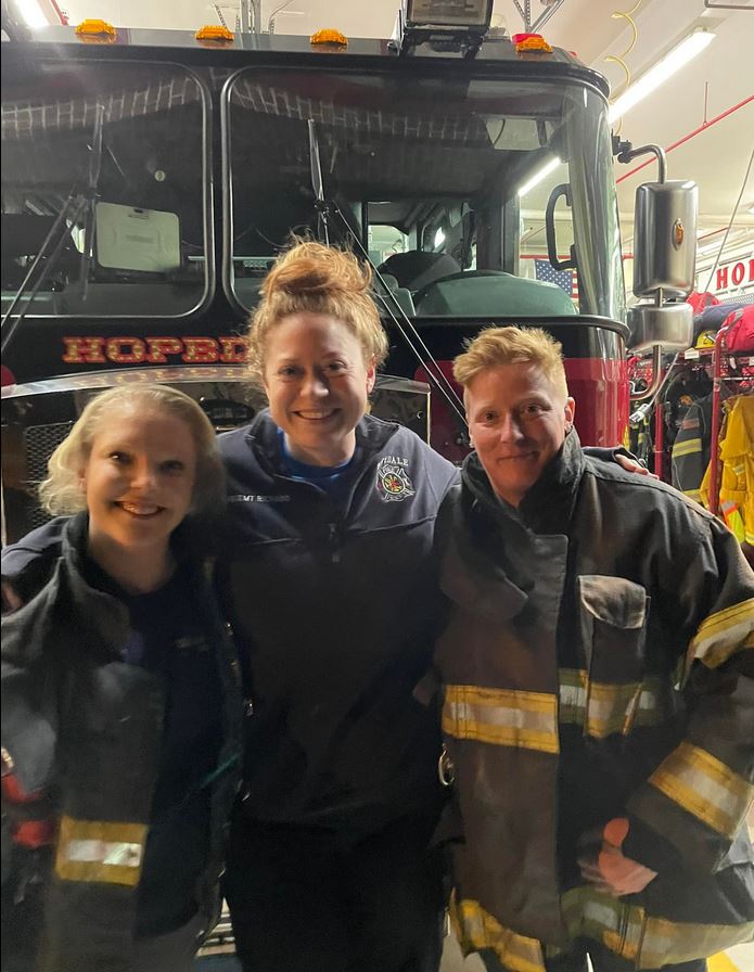 The Hopedale Fire Department was covered by an all-female crew ...