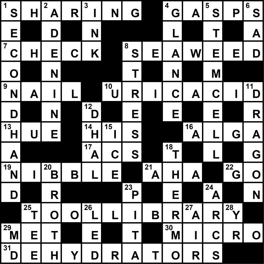 September 2022 Crossword Puzzle Solution | Natural Awakenings Sarasota ...